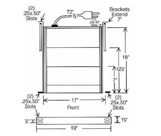Mechanical Drawing - Orion Fans EC Fan Trays